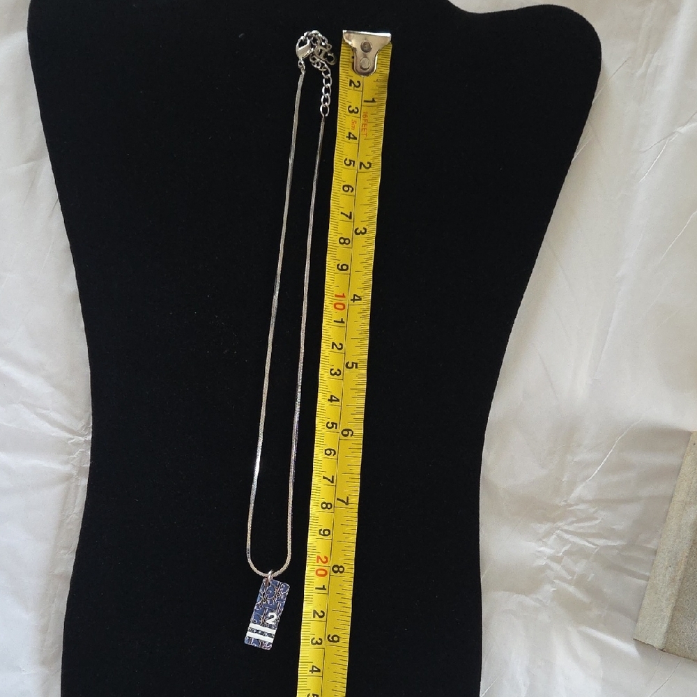 Christian Dior Enamel Oblique Trotter Necklace - Picture 9 of 9